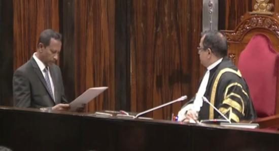 NPP’s Nishantha Jayaweera Takes Oath as MP